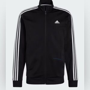 Adidas Women’s/Men's Black and White Track Athletic‎ Jacket-Size 14/16
